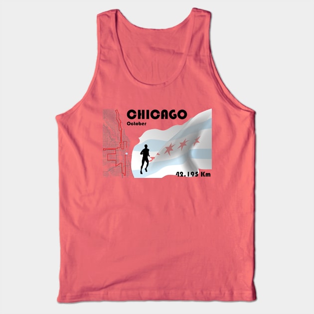 Chicago marathon Tank Top by CTinyFactory